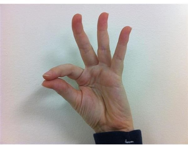 American Sign Language: Fingerspelling F