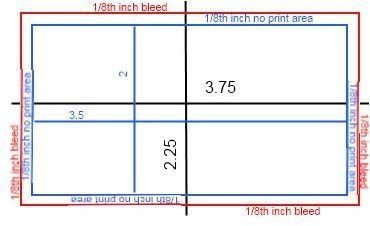 business card dimensions indesign