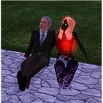 The Sims 3 vampire ghost watching the stars