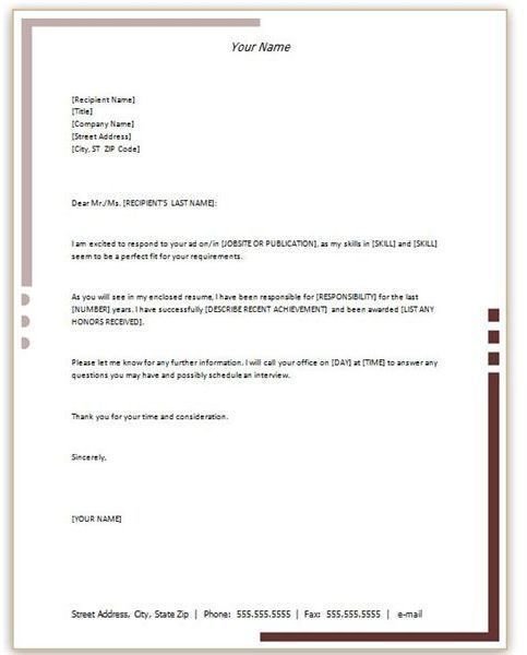 Word Business Letter Templates