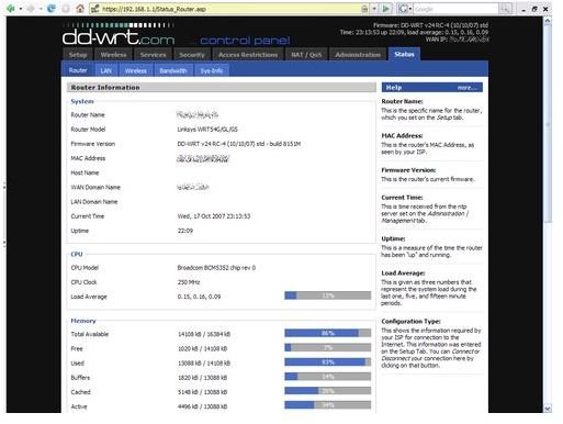 linksys router settings