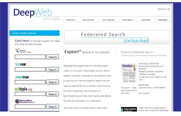Search Engines The Deep Web