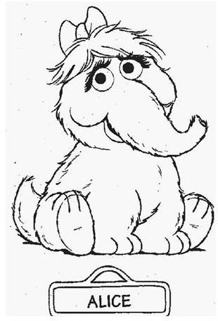 981 Unicorn Snuffleupagus Coloring Pages for Kindergarten