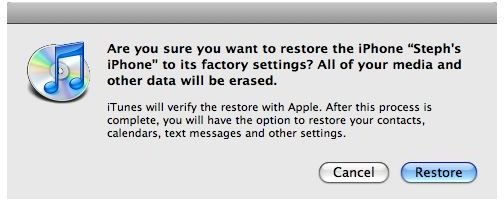 Restoring Iphone To Factory Settings Without Sim