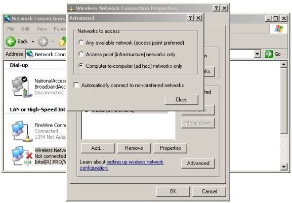 Connessione Wireless Vista Xp