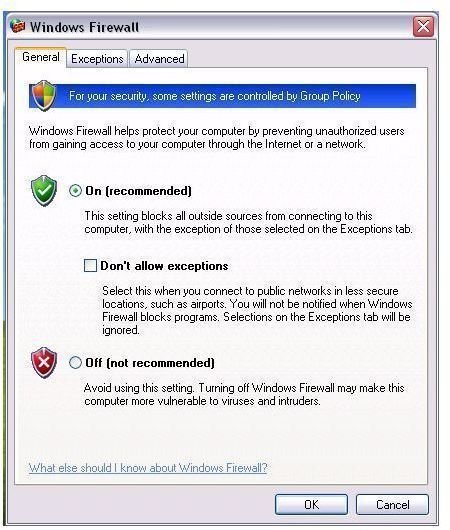 Windows Vista Outgoing Firewall