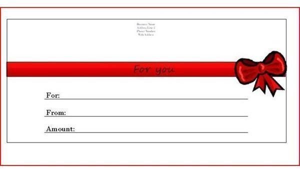 Gift Token Template