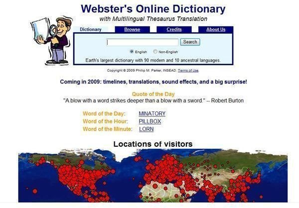 Online Dictionary Webster