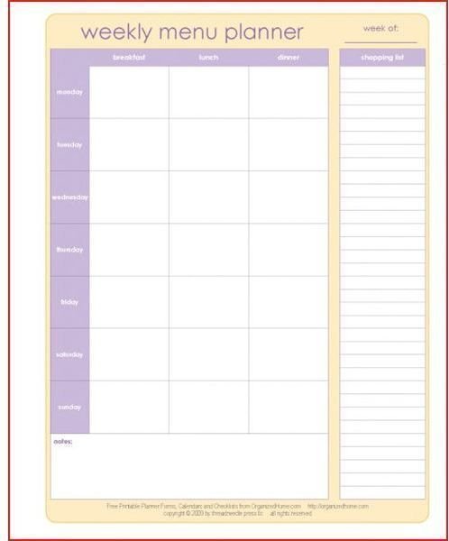 School Planner Template