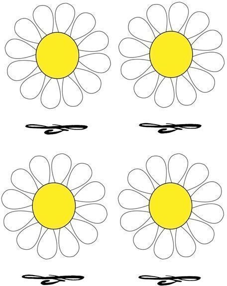 Free Place Cards with Daisy Design Five Top Templates to Download