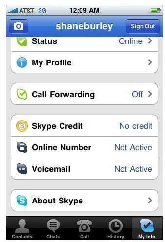 does skype for iphone cost money