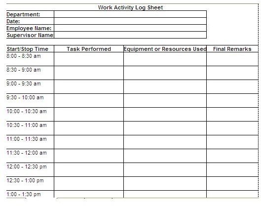 timetracker log