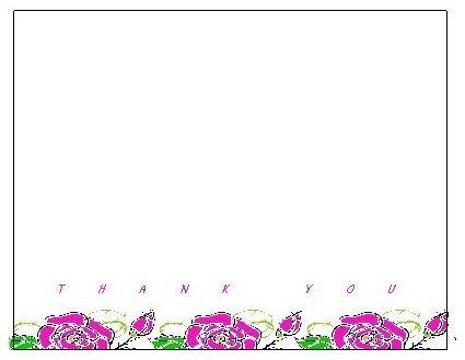 Thank You Cards Word Template