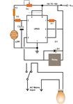 Simple IC 555 Automatic Street Light Controller Circuit Diagram, Image