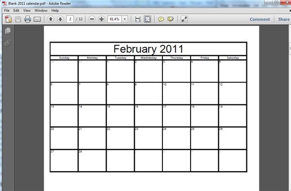 Tutorial On How To Make A Free Printable Blank Calendar HotPicture