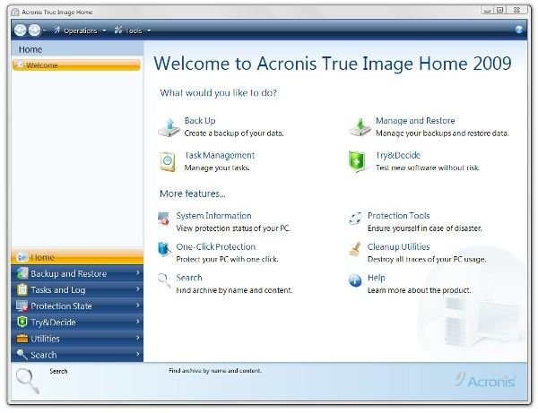 acronis true image home 2009 windows 7 compatibility