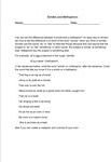 Similes and Metaphors Worksheet