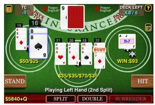 The best blackjack app for your iPhone/iPod Touch or iPad Play your favorite
