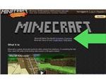 Minecraft Download Link Location on the Front Page of the Site