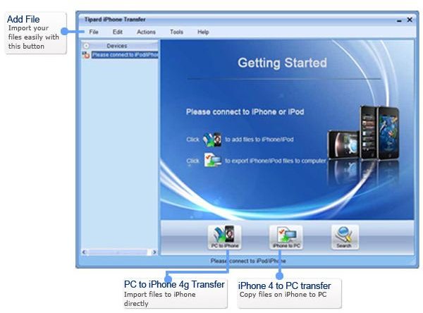 Tipard iphone 4g to pc transfer 3.3.36
