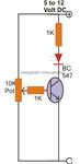 Testing a BC547 Transistor, Basic Set-Up Circuit, Image