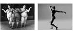Photography of Nimoy. Imperfect bodies to the left, a perfect body to the right.
