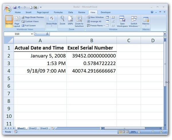 How To Switch Between Excel Serial Numbers And Real Date And Time Values