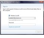 unistall windows live family safety