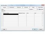 Resources Tab - Task Information Dialog Box