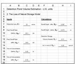 Loss of Natural Storage Volume Calculation US units