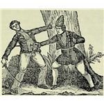 Mary Read running an opponent through- historical engraving