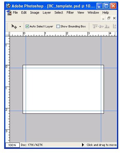 Business Card Size Template Photoshop