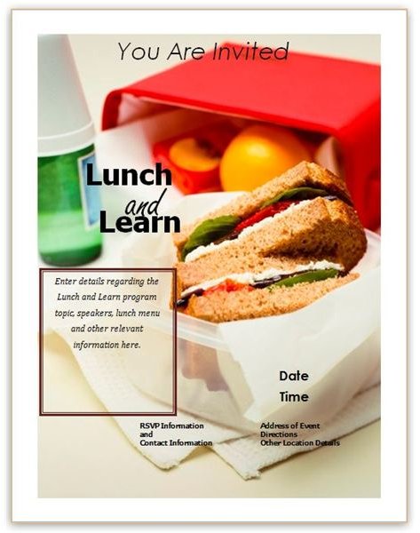 Lunch And Learn Template Word