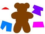 Felt Teddy Bear and Felt Clothing