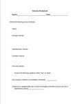Velocity Worksheet