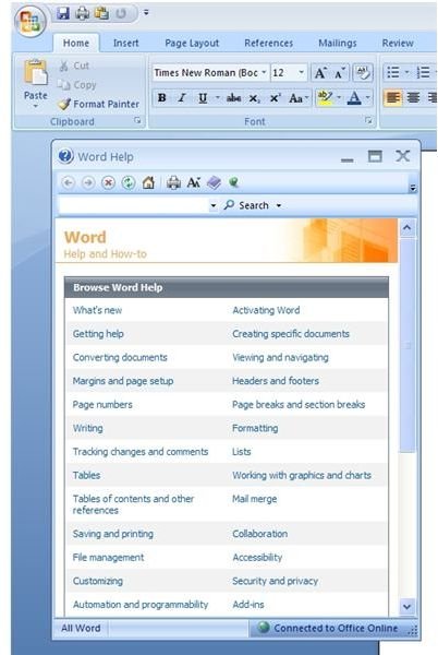 Microsoft Word 2007 Spanish Keyboard Keys