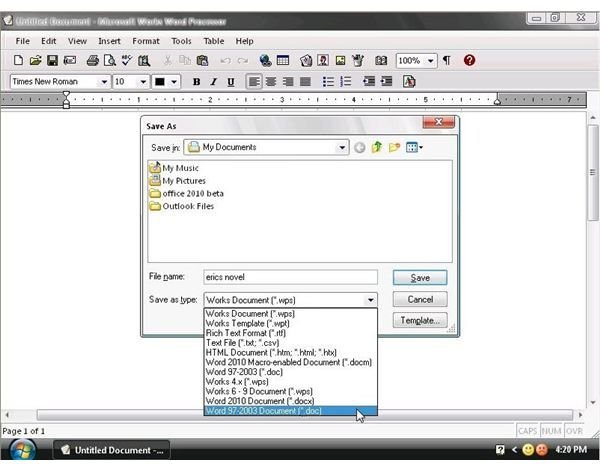 microsoft works word processor 2010 download free