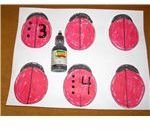 Ladybug Bingo Game Board
