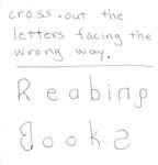 Cross out reversed letters