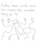 Follow lines with eyes
