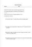 Speed Formula Worksheet