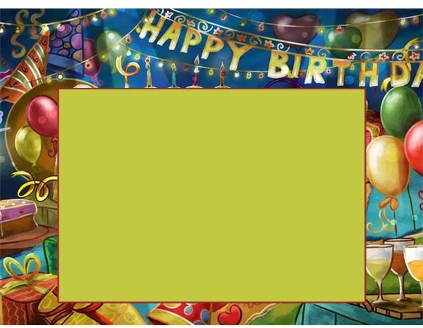 Free Birthday Borders for Invitations and Other Birthday Projects