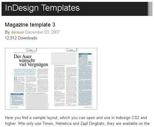 magazine layout templates free