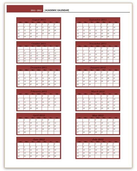 Word 2003 Calendar Templates Free 2011