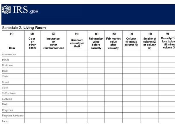 Claiming A Casualty Loss Deduction