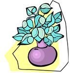 purple vase