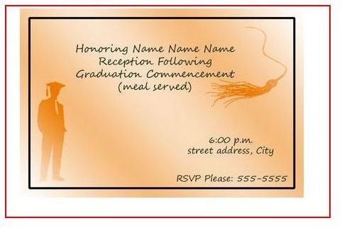Variety of Sample Graduation Announcements