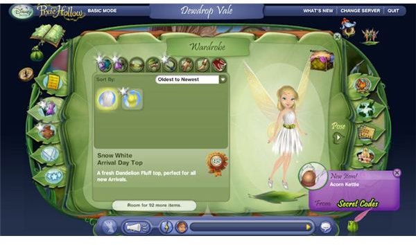 pixie hollow cheats for dresses