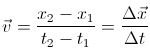 How do you calculate average velocity?