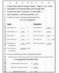 Excel Template Double Pipe Heat Exchanger Design pt1 p3 US units